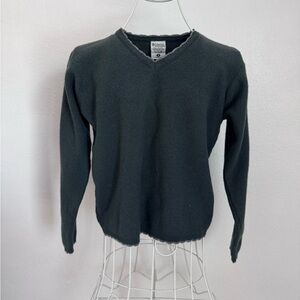 Columbia Dark Green V-Neck Sweater